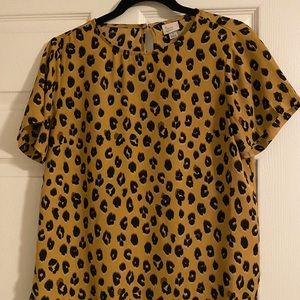 A New Day Leopard print shirt, size small